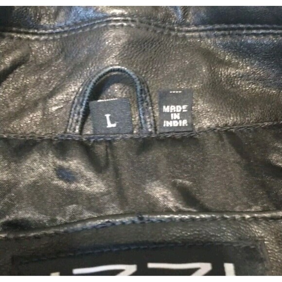 IZZI  LEATHER Black jacket large (298 of 300) Rn 38843 - Picture 8 of 16